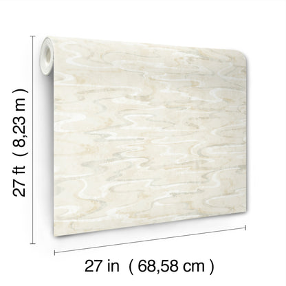 York Wallcoverings Natural Discovery Dreamland Oyster Wallpaper Transitional Modern Beiges   - NT6172