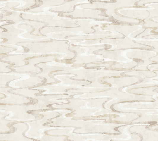 York Wallcoverings Natural Discovery Dreamland Cameo Wallpaper Transitional Modern Beiges   - NT6173