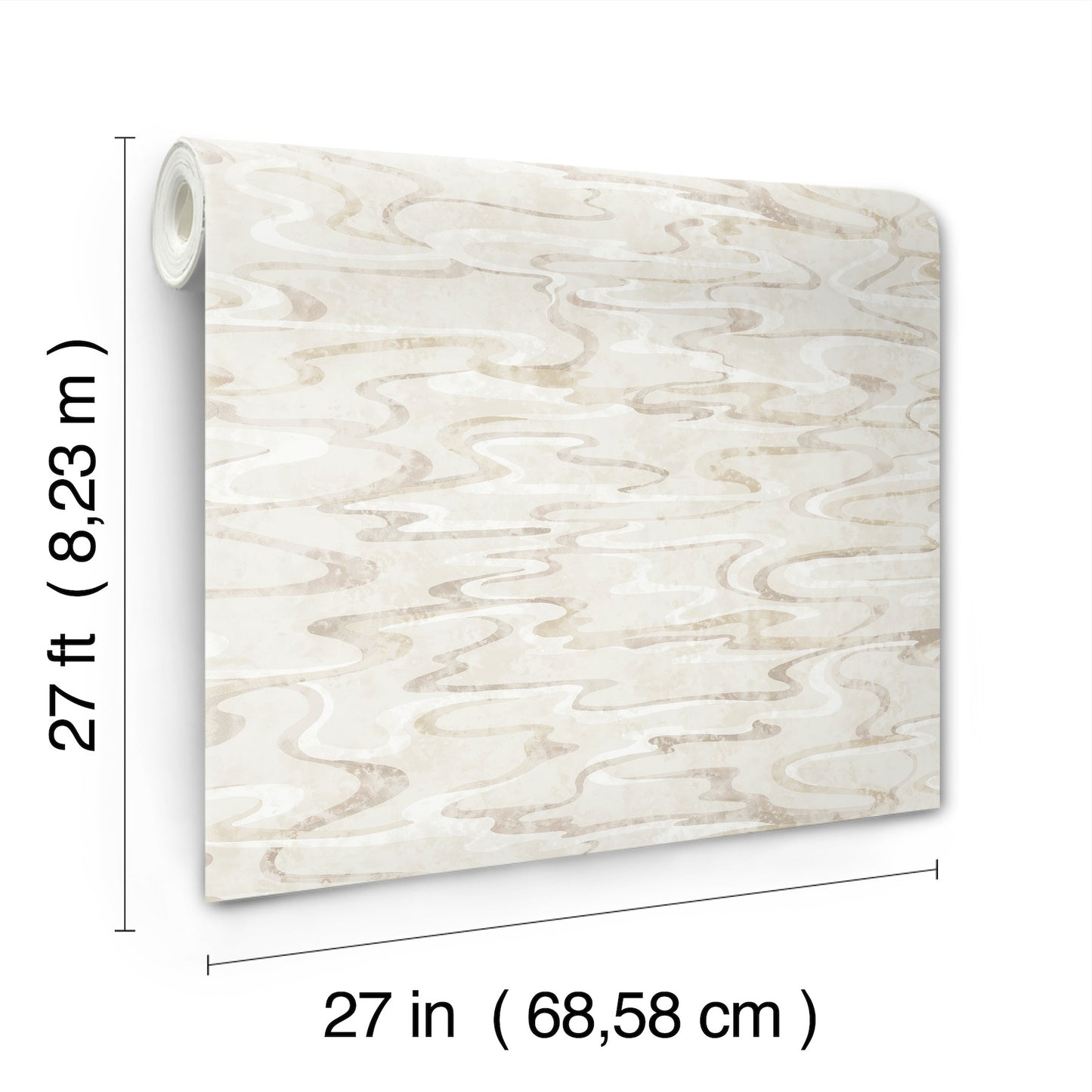 York Wallcoverings Natural Discovery Dreamland Cameo Wallpaper Transitional Modern Beiges   - NT6173