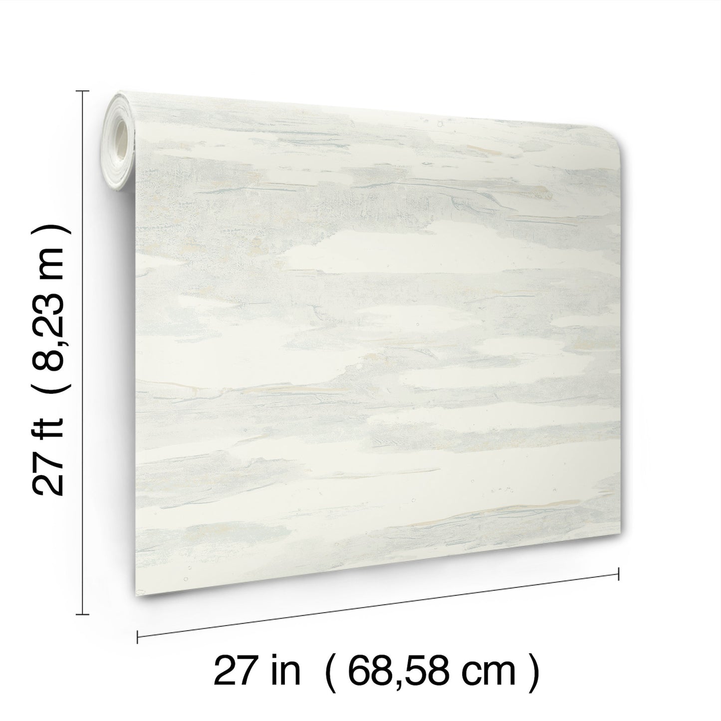 York Wallcoverings Natural Discovery Artistic Spa Tides Wallpaper Glam Glass Beads Whites and Off-Whites   - NT6177