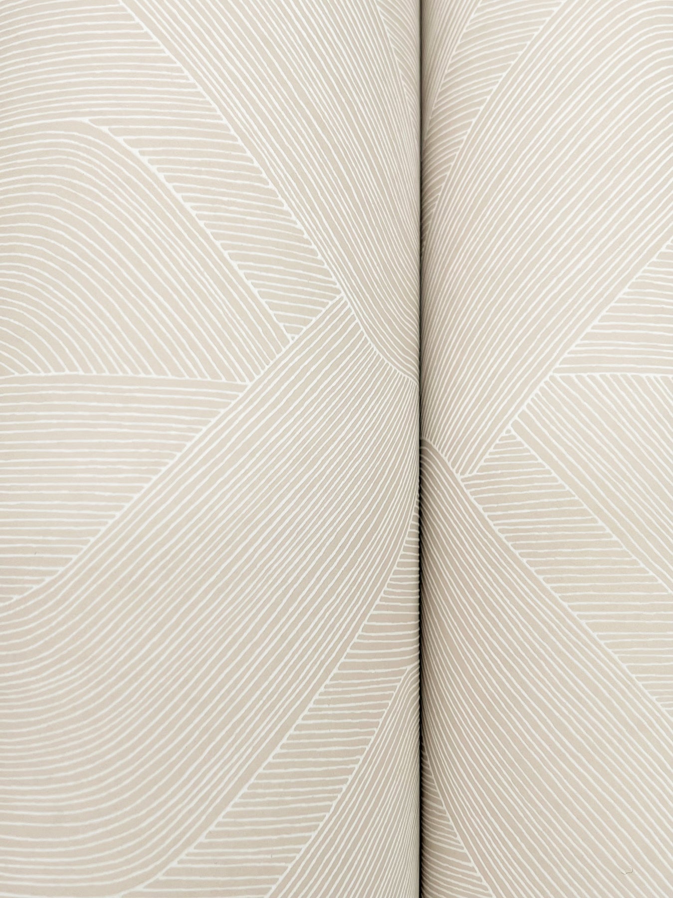 York Wallcoverings Natural Discovery Fine Line Beige Geometric Wallpaper Transitional Geometrics Beiges   - NT6196