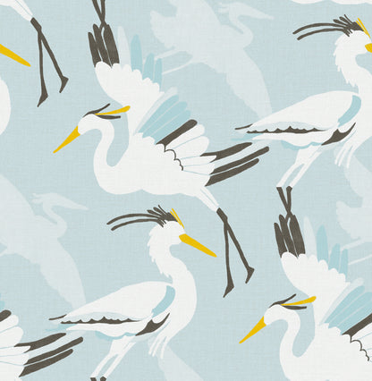 York Wallcoverings NuWallpaper Coastal Wings Blue Peel and Stick Wallpaper Animals Nautical Blue  Current Peel & Stick - NUS6501