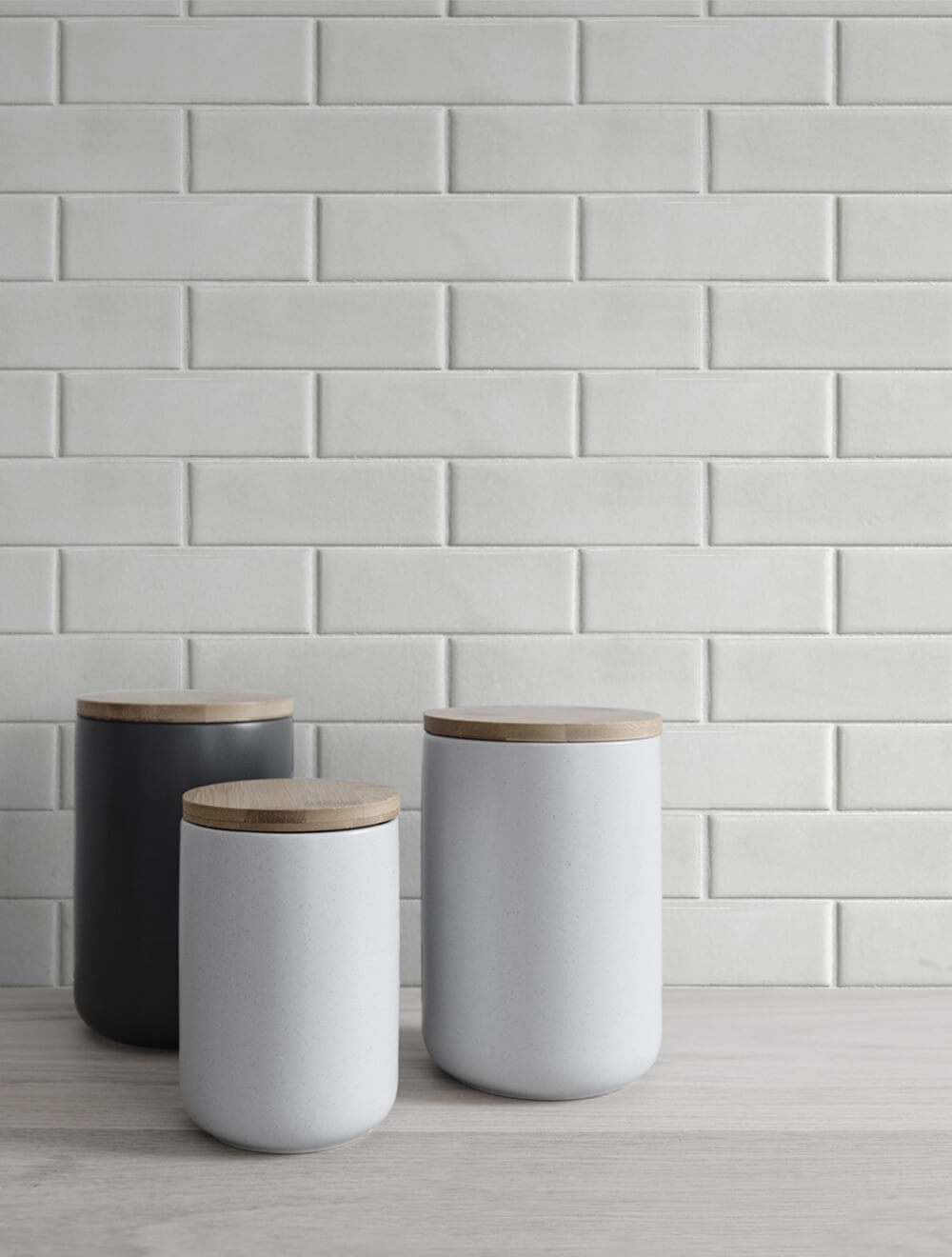 NextWall NextWall Peel & Stick Subway Tile Tile Contemporary White Satin  - NW34000