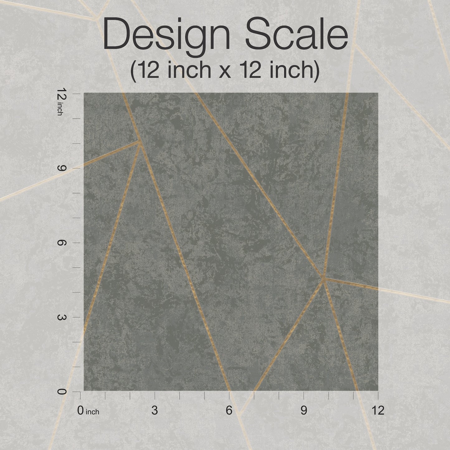 York Wallcoverings Antonina Vella Modern Metals Second Edition Nazca Dark Grey and Gold Wallpaper  Metallics Greys   - NW3502