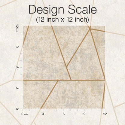 York Wallcoverings Antonina Vella Modern Metals Nazca Neutral and Gold Wallpaper  Metallics Neutrals   - NW3504