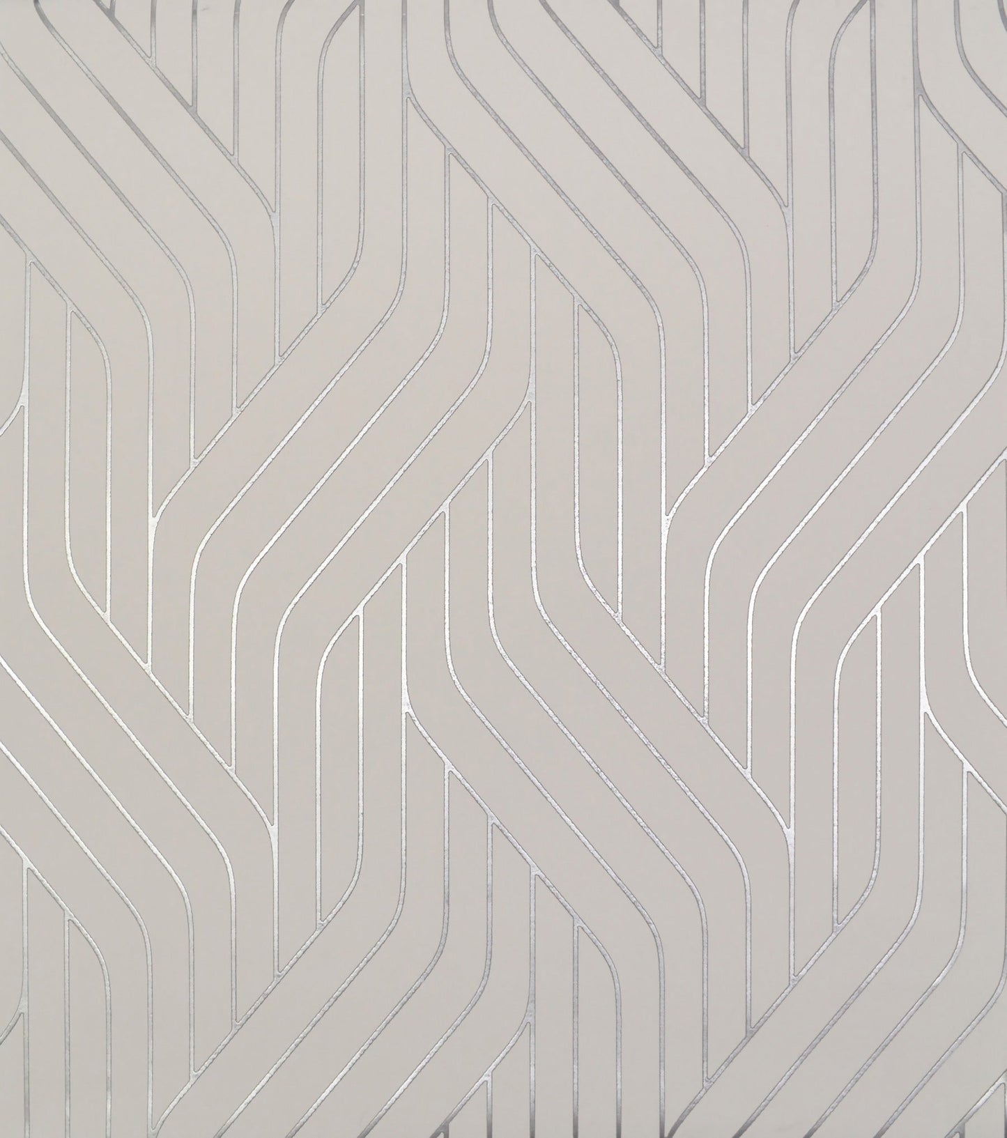 York Wallcoverings Antonina Vella Ebb and Flow White and Silver Wallpaper  Stripes Whites and Off-Whites   - NW3516