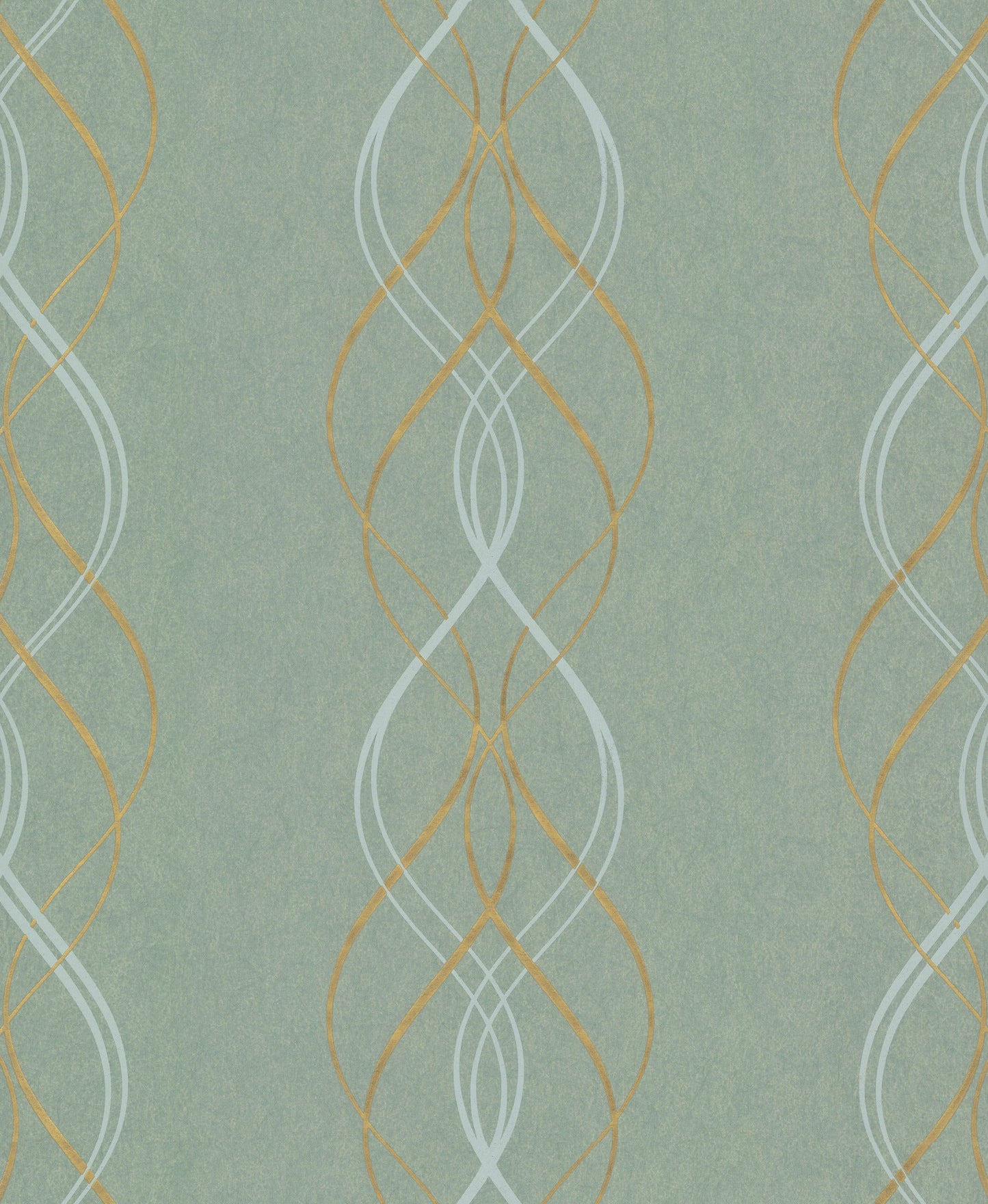 York Wallcoverings Antonina Vella Aurora Blue and Gold Wallpaper  Metallics Blues   - NW3551