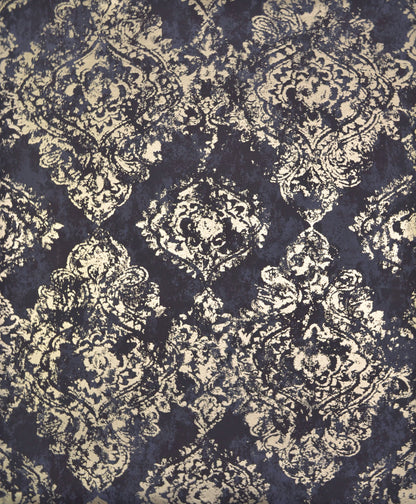 York Wallcoverings Antonina Vella Stargazer Plum and Gold Wallpaper  Damasks Multicolor   - NW3567