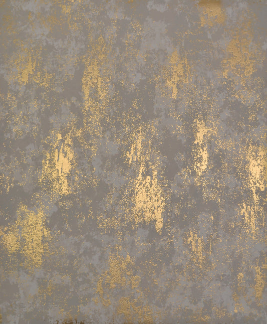 York Wallcoverings Antonina Vella Nebula Khaki and Gold Wallpaper  Metallics Yellows   - NW3574