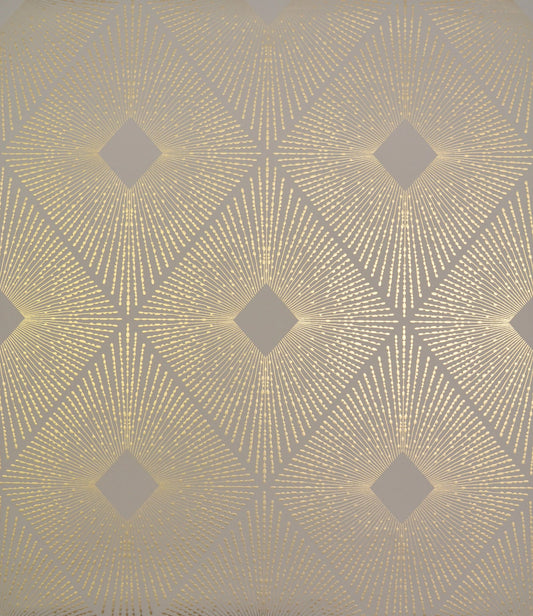 York Wallcoverings Antonina Vella Harlowe Khaki and Gold Wallpaper  Geometrics Yellows   - NW3590