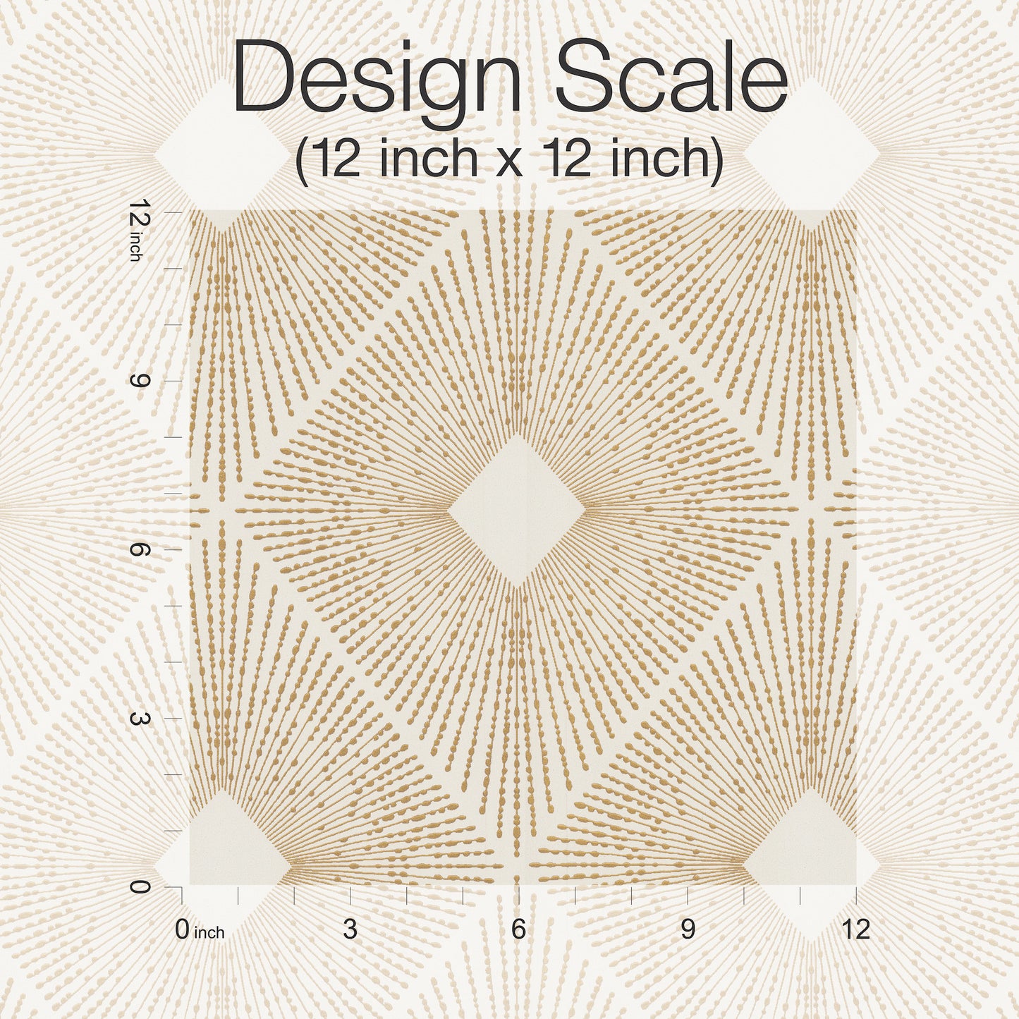 York Wallcoverings Antonina Vella Modern Metals Harlowe White and Gold Wallpaper  Geometrics Whites and Off-Whites   - NW3592