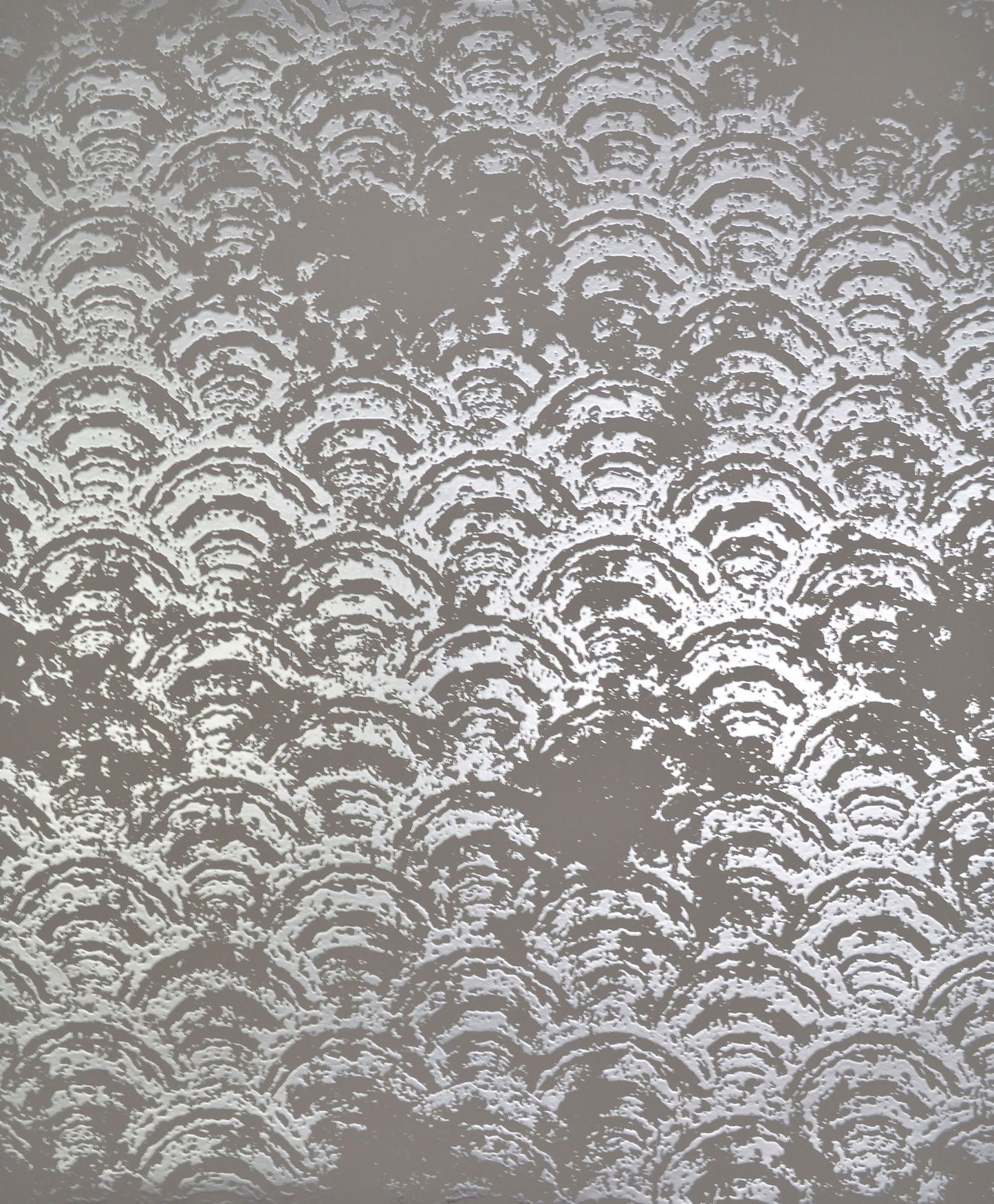York Wallcoverings Antonina Vella Eclipse Khaki and Silver Wallpaper  Metallics Neutrals   - NW3599