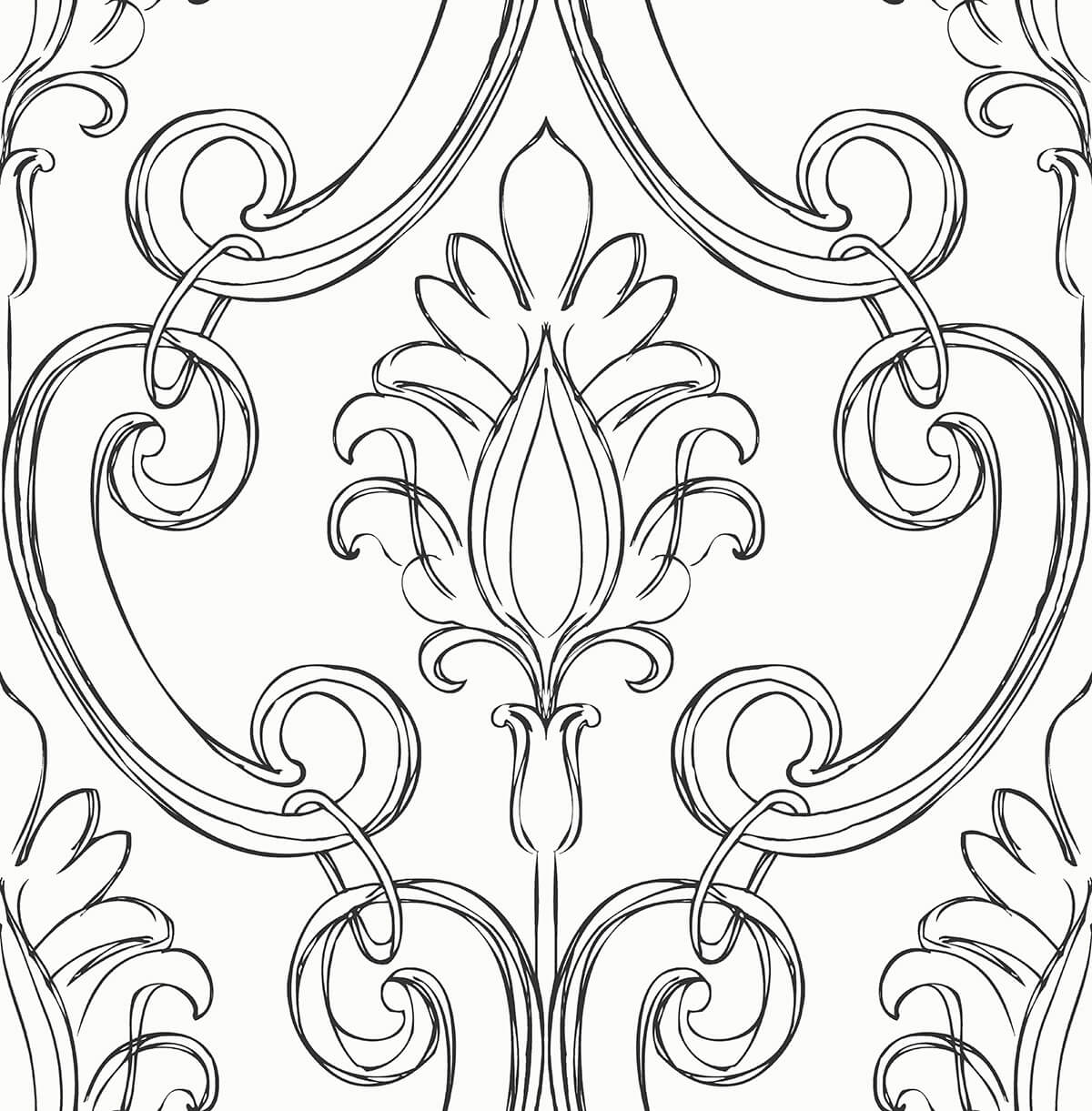 Sketched-Damask-NextWall-Peel-&-Stick-NW39400