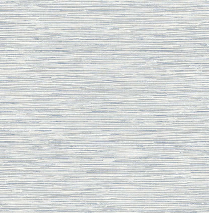 Peel & Stick faux grasscloth wallpaper in grey satin, NW44708