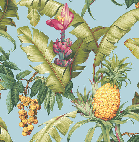 Pineapple-Floral-NextWall-Peel-&-Stick-NW46302