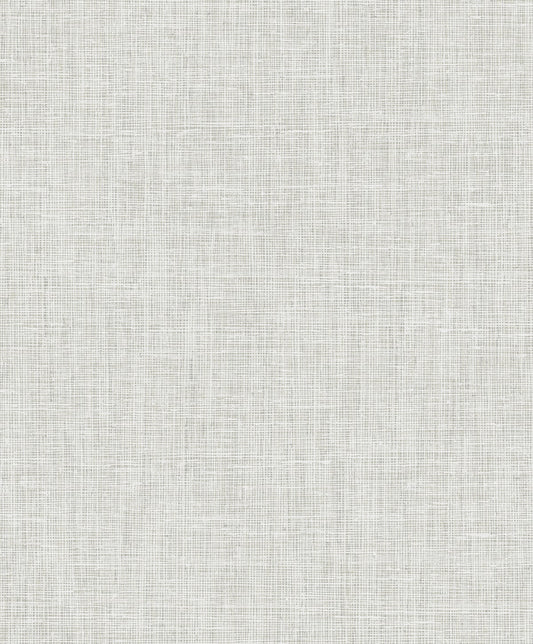 NextWall NextWall Peel & Stick Silas Faux Linen Faux Contemporary Off-White Matte Sidewall - NW57800