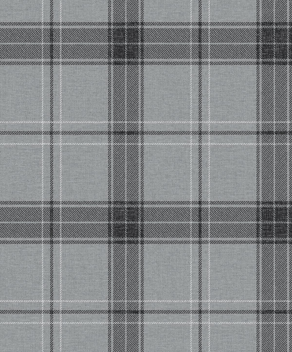 NextWall NextWall Peel & Stick Manorvale Plaid Plaid Traditional Grey Matte Sidewall - NW58010