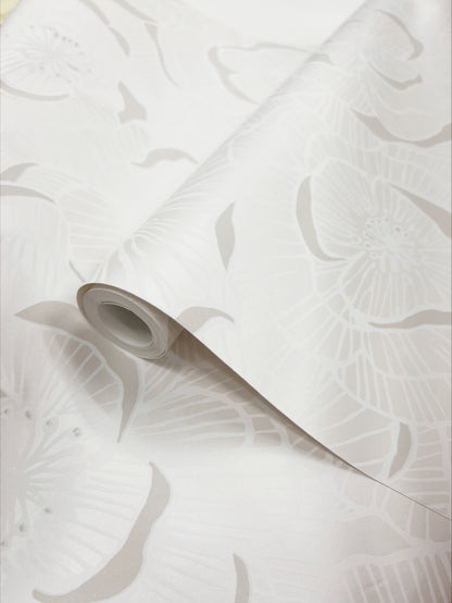NextWall  Camellia Floral Floral Contemporary Off-White   - NW60000