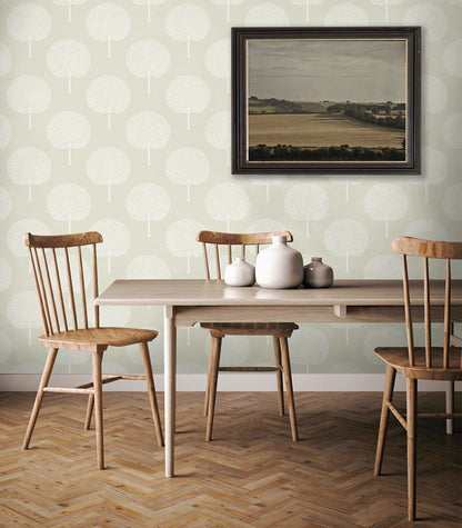 NextWall  Tree Orchard Botanical Contemporary Off-White   - NW60300