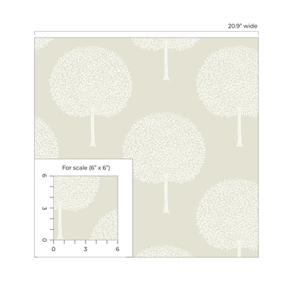 NextWall  Tree Orchard Botanical Contemporary Off-White   - NW60300