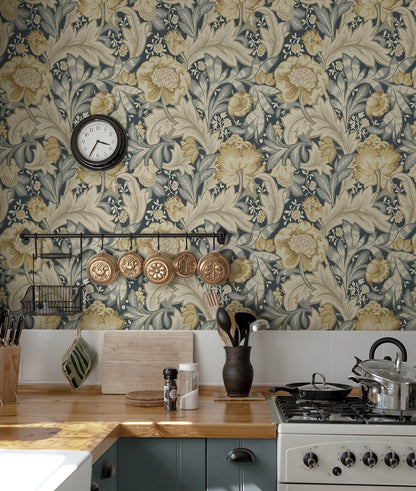 NextWall  Acanthus Garden Floral Floral Vintage Beige   - NW60508