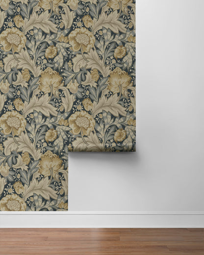NextWall  Acanthus Garden Floral Floral Vintage Beige   - NW60508