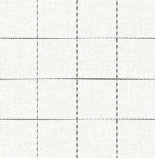 NextWall  Classic Striped Check Check Traditional Grey   - NW60600