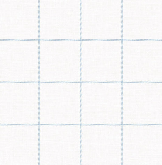NextWall  Classic Striped Check Check Traditional Blue   - NW60602
