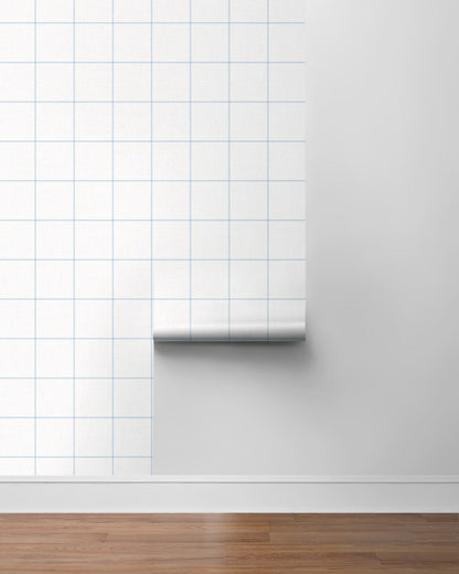 NextWall  Classic Striped Check Check Traditional Blue   - NW60602