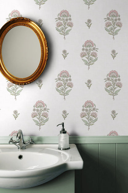 NextWall  Floral Spot Floral Traditional Pink   - NW60701