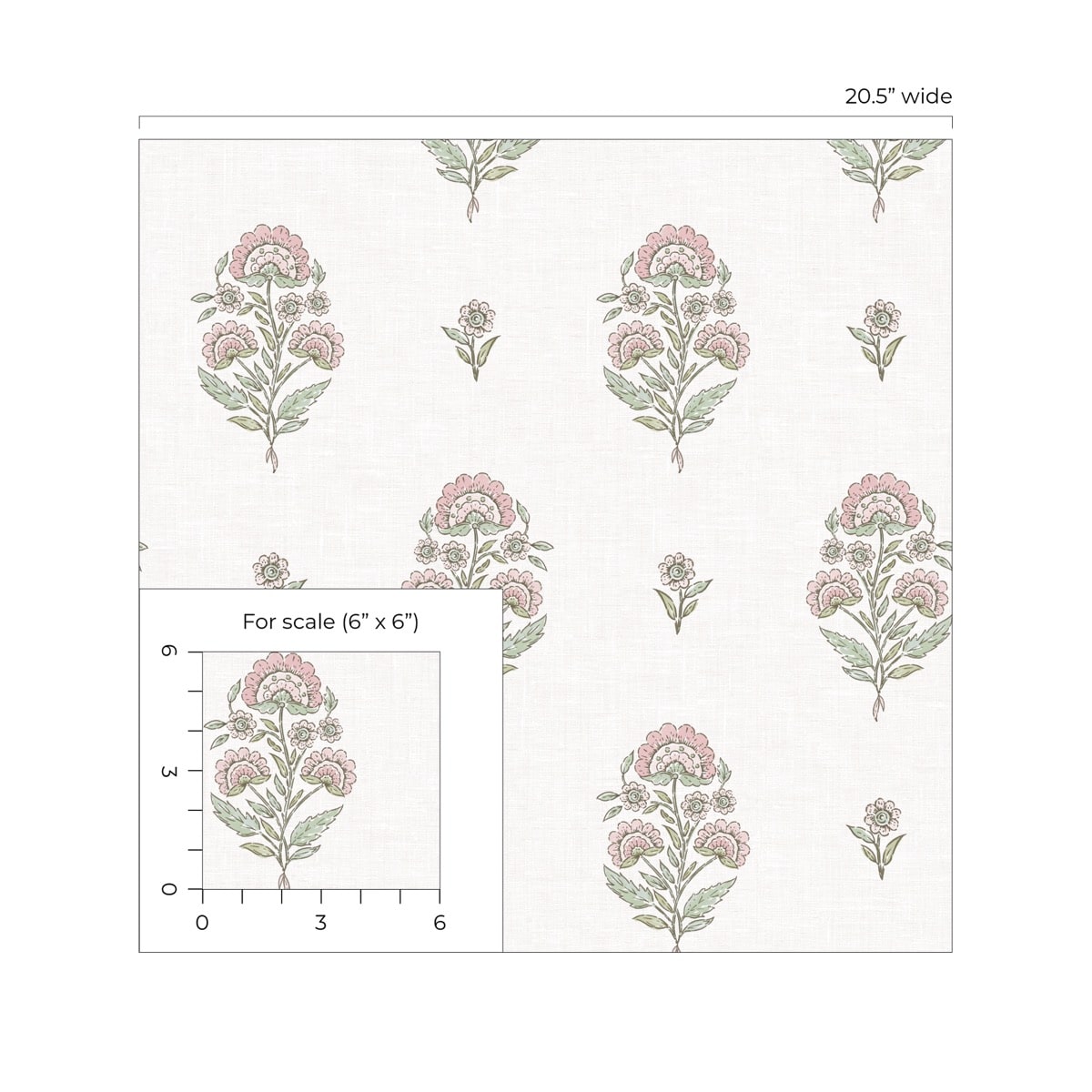 NextWall  Floral Spot Floral Traditional Pink   - NW60701