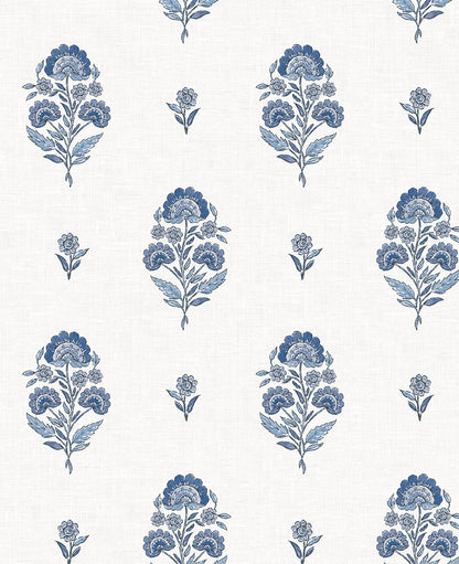 NextWall  Floral Spot Floral Traditional Blue   - NW60702