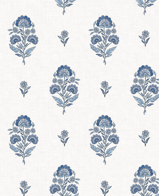 NextWall  Floral Spot Floral Traditional Blue   - NW60702