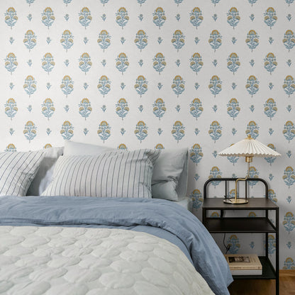 NextWall  Floral Spot Floral Traditional Yellow   - NW60703