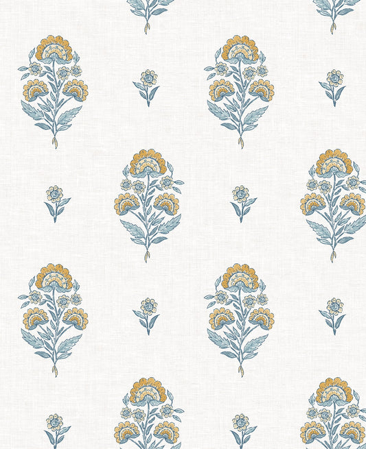 NextWall  Floral Spot Floral Traditional Yellow   - NW60703