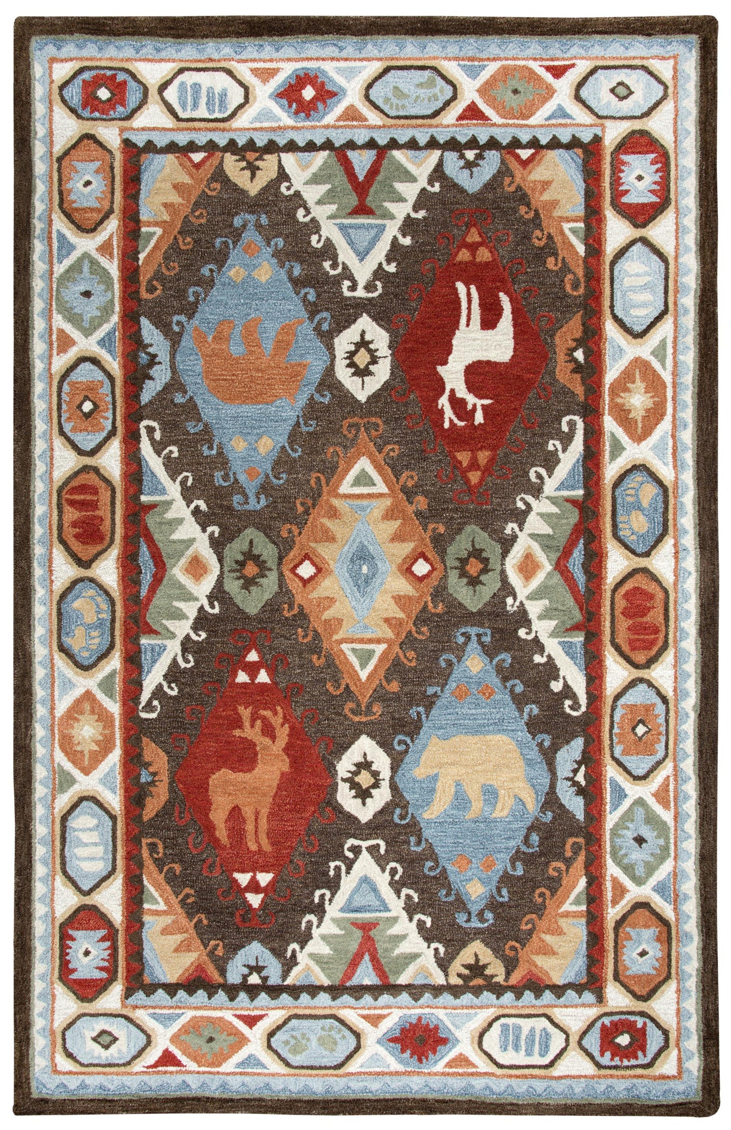 RIZZY HOME RUGS Northwoods Rustic, Lodge 8' x 10' - NWDNWD10200120810