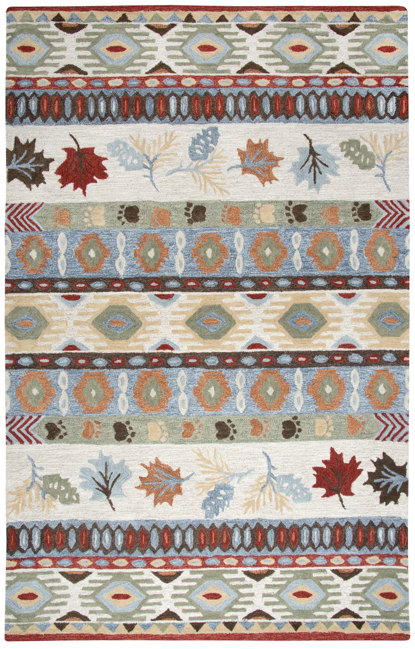 Northwoods rustic lodge rug, 8' x 10