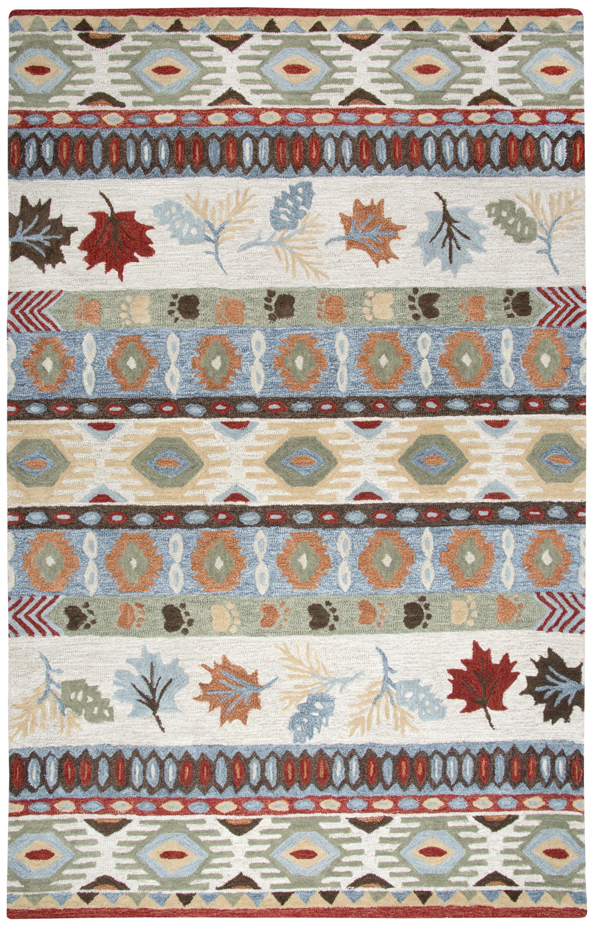 Northwoods rustic lodge rug, 8' x 10