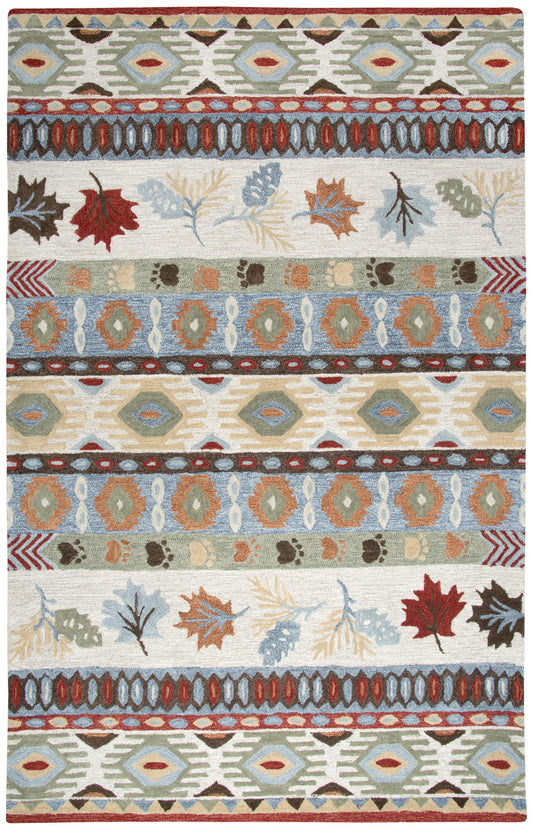 Northwoods rustic lodge rug, 8' x 10
