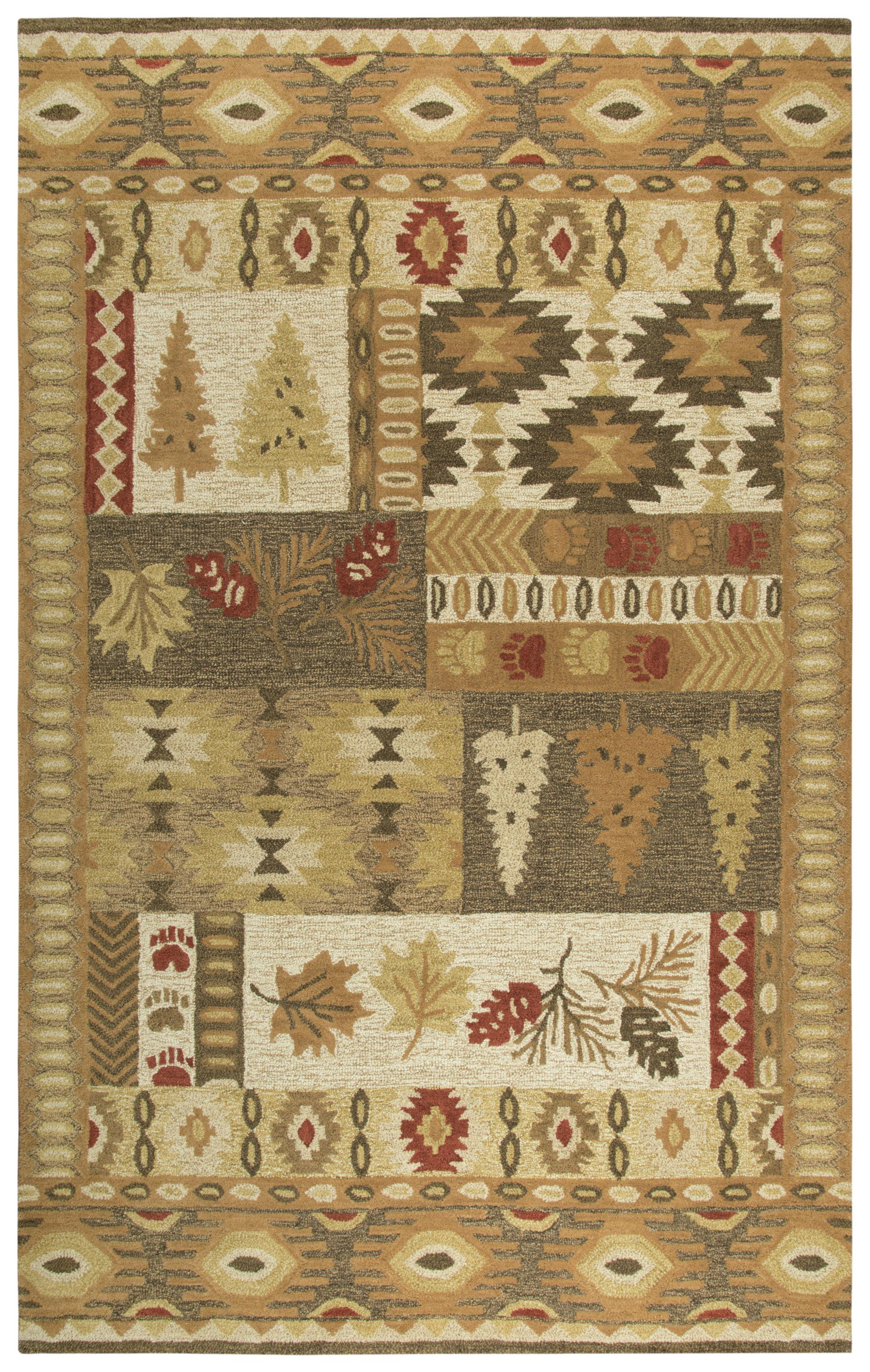 Northwoods Rustic Lodge rug, 5' x 8'.