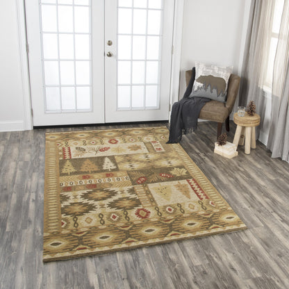 RIZZY HOME RUGS Northwoods Rustic,Lodge 8' x 10' - NWDNWD10500120810