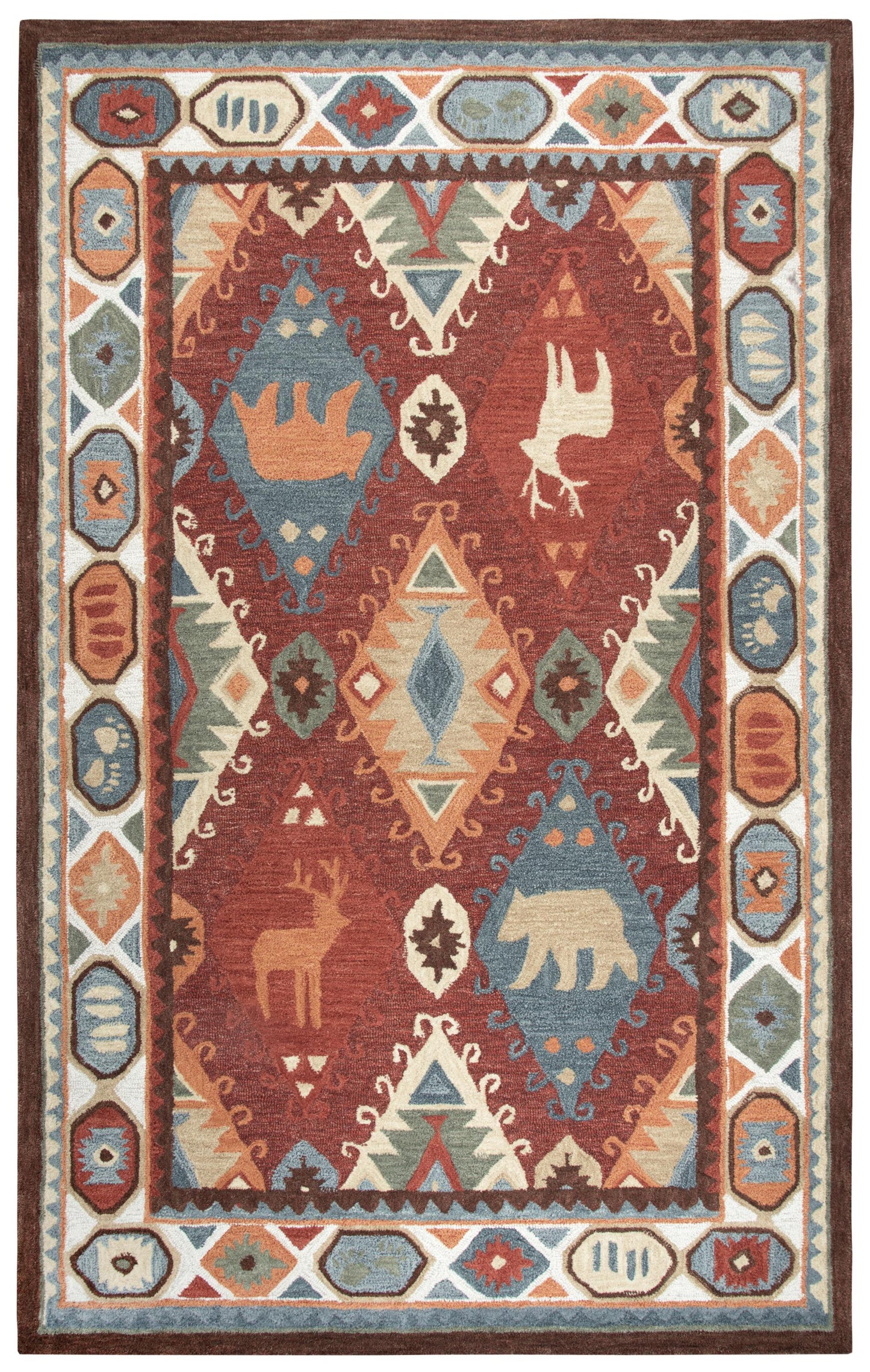 Northwoods Rustic Lodge rug, 8' x 10'.