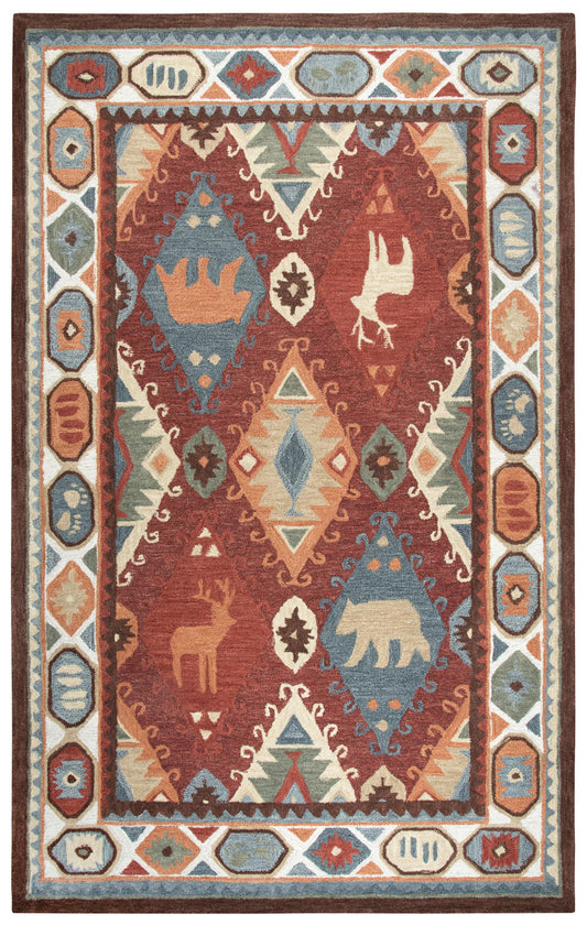 Northwoods Rustic Lodge rug, 8' x 10'.