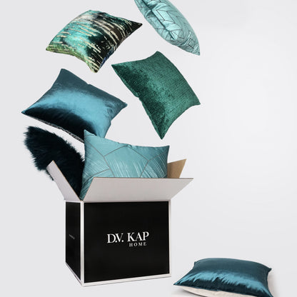 D.V. KAP HOME   24" x 24" Bonbons Pillow - Emerald Textured, Transitional    - 2838-E-2424