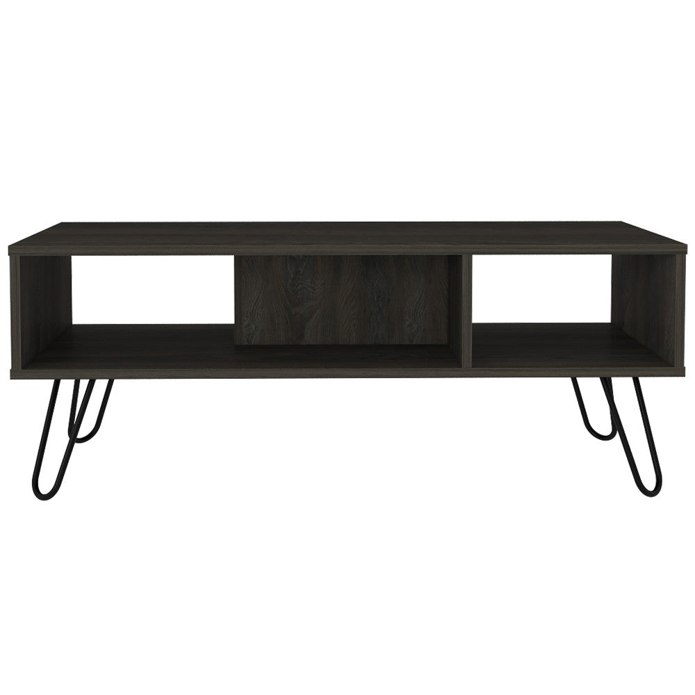 Minnesota Coffee Table, Two Shelves, Carbon Espresso Finish