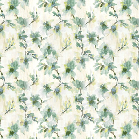 STOUT TEXTILES  MULTIPURPOSE,PRINT TRANSITIONAL,, FLORAL SEAFOAM,SEAMIST   - OBEL-1
