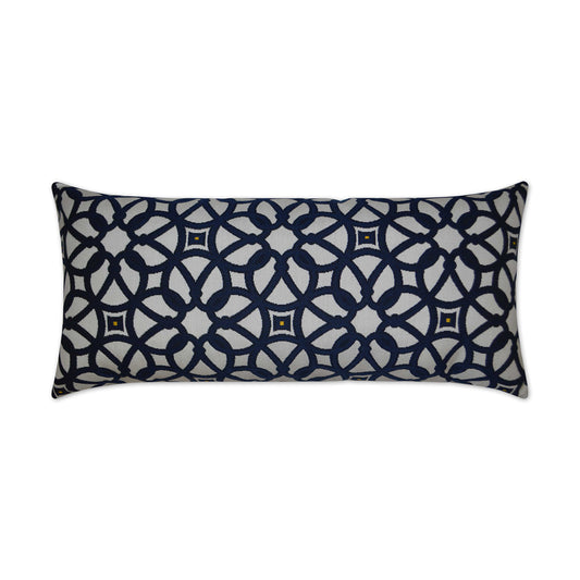 D.V. KAP HOME   12" x 24" Outdoor Luxe Lumbar Pillow Lattice Trellis    - OD-144-1224
