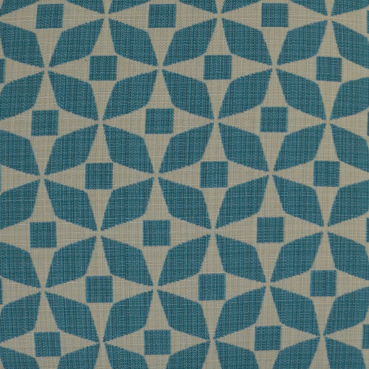 D.V. KAP HOME   22" x 22" Outdoor Marquee Pillow - Turquoise Geometric    - OD-201-T-2222