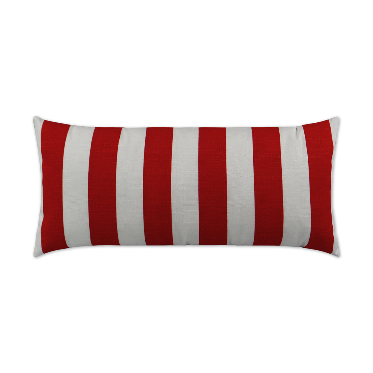 D.V. KAP HOME   12" x 24" Outdoor Classics Lumbar Pillow - Red Stripe    - OD-220-R-1224
