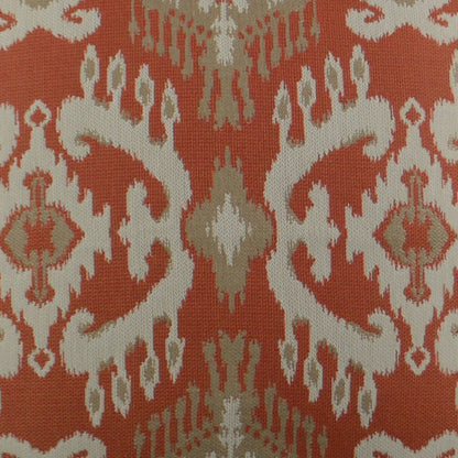 D.V. KAP HOME   22" x 22" Outdoor Nakala Pillow - Tangerine Suzani Ikat    - OD-223-T-2222